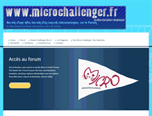 Tablet Screenshot of microchallenger.fr